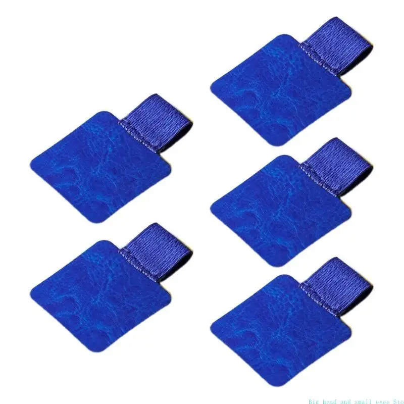 581C 5 Pcs Leather Pen Loop Holder for Notebooks Journals Planners Tablets for Case Pencil Elastic Loop or Pens Pencil
