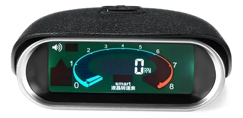 Imagen 2 del producto Tacómetro LCD Universal para coche de 12/24v, tacómetro Digital para motor, medidor de rpm para motocicleta y coche