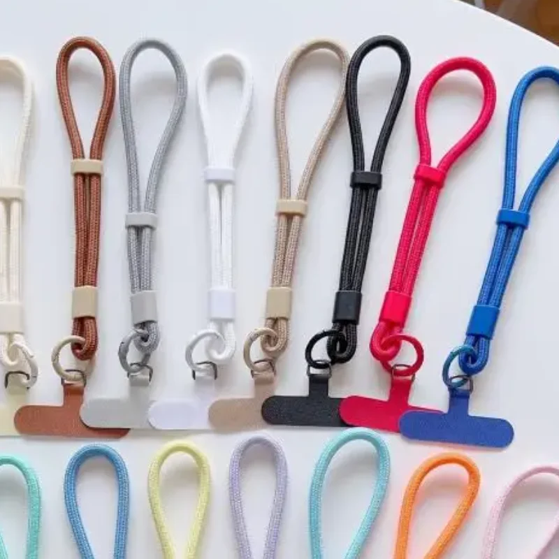 Minimalist Candy Color Smartphone Lanyard Adjustable Wristband Phone Security Chain Universal Cellphone Strap Keychain