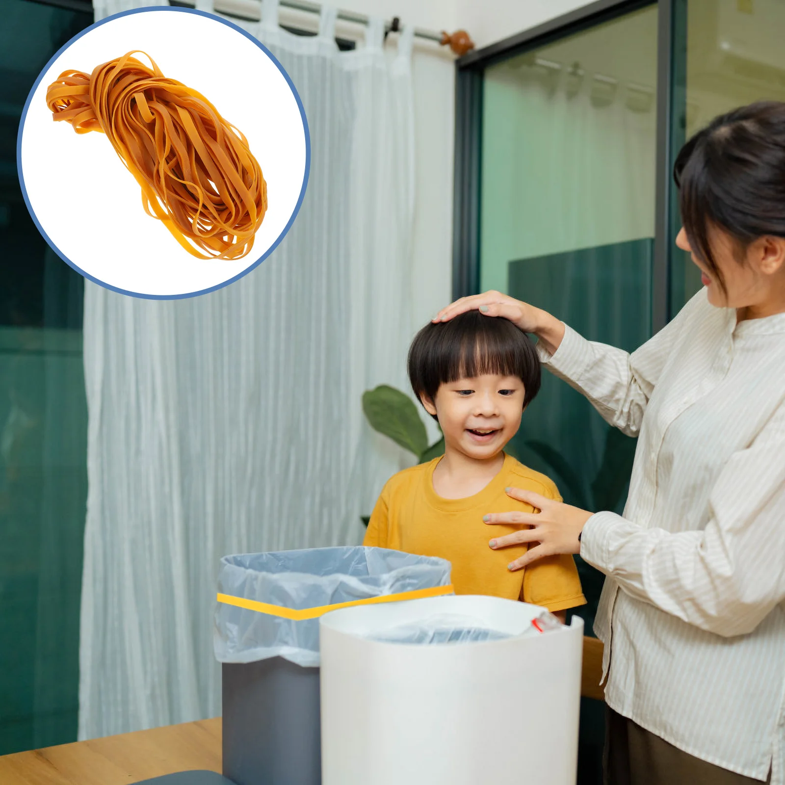 45 قطعة من الأربطة المطاطية السميكة المرنة شديدة التحمل الأربطة المطاطية الكبيرة للمكتب والمنزل وأدوات تنظيم الملزمة الخارجية