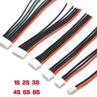 JST-XH2.54mm Balancer Female Cable 1S 2S 3S 4S 5S 6S Lipo Battery RC Parts Balance Charger Plug Line Wire Connector 22AWG 150mm
