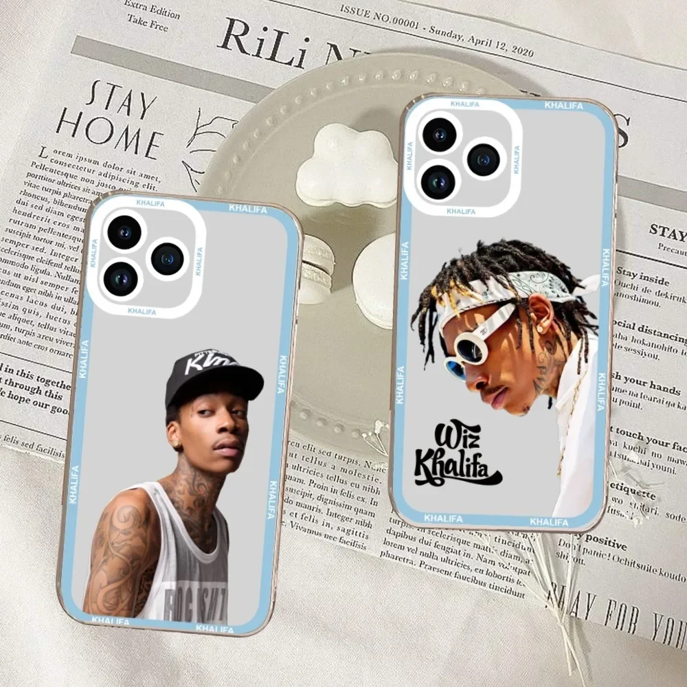 Wiz Khalifa Rapper Phone Case For iPhone 11 12 Mini 13 14 Pro Max Transparent Shell