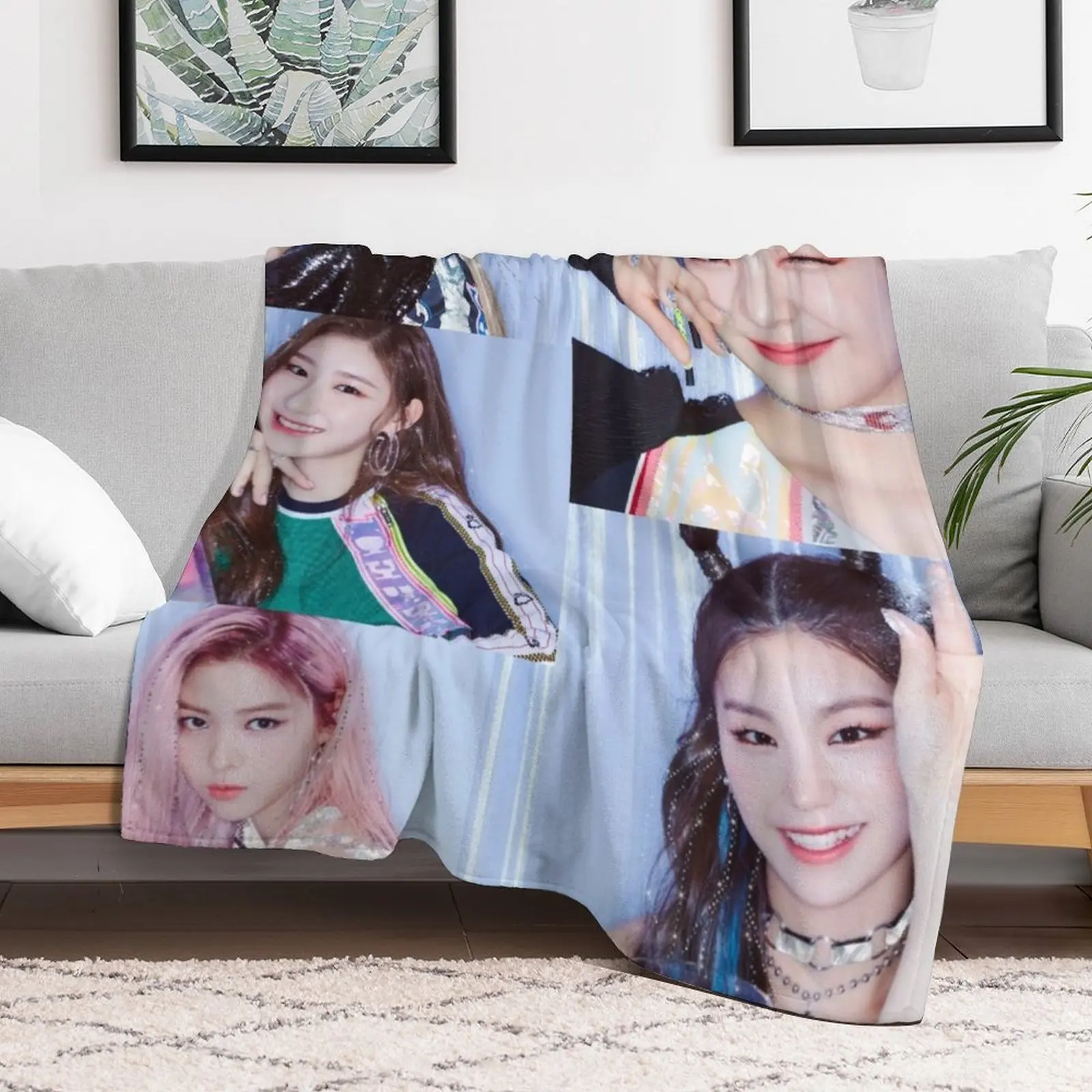 Itzy Throw Blanket Polar Vintage halloween Soft Plush Plaid Blankets