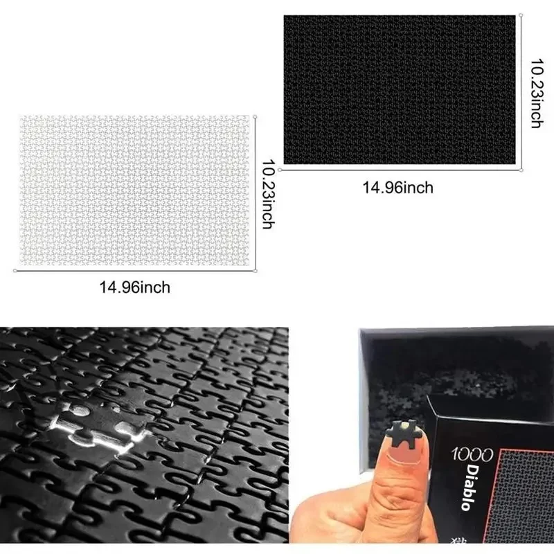1000 Teile Mini-Puzzles Black Hell White Heaven Puzzle DIY-Spielzeug für Kinder Erwachsene Familie Lustiges Dekompressionsspiel