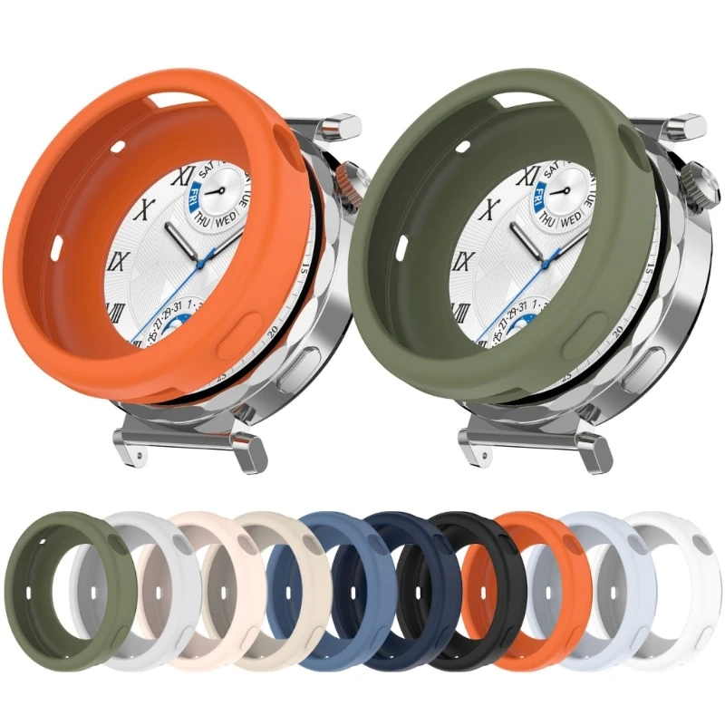 Q5WA Wwatch Border Silicone Case Case Watch Rame Bumper Shell для часа GT5 GT4 41 мм защитная крышка