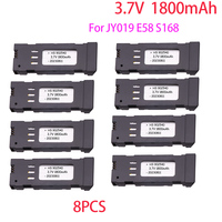 1800mAH 3.7V Battery For E58 JY019 S168 RC Drone Quadcopter Spare Parts 3.7V Lipo Battery For RC Rechargeable Battery 1-10PCS