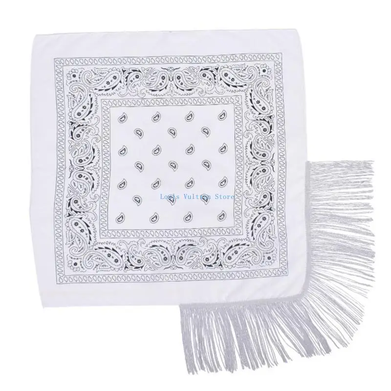l5yb cowgirl bandanas tassel fringe scarf neckerchief bandanas bachelorette bandanas