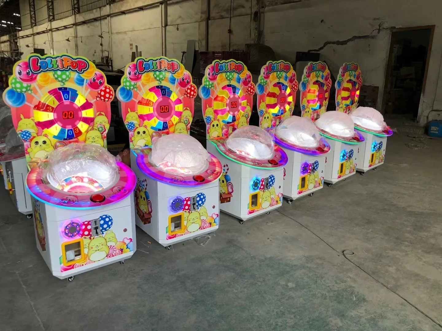 ماكينة الملاهي Neofun ماكينة ألعاب تعمل بقطع النقود المعدنية ماكينة بيع مصاصة الحلوى