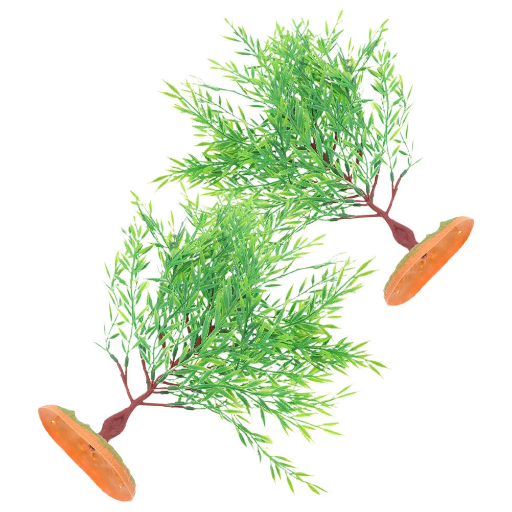 

2 Pcs Miniature Trees for Micro Landscapes Plastic Model Tree Ornaments Dollhouse Scenery Props Architectural Accessories Small