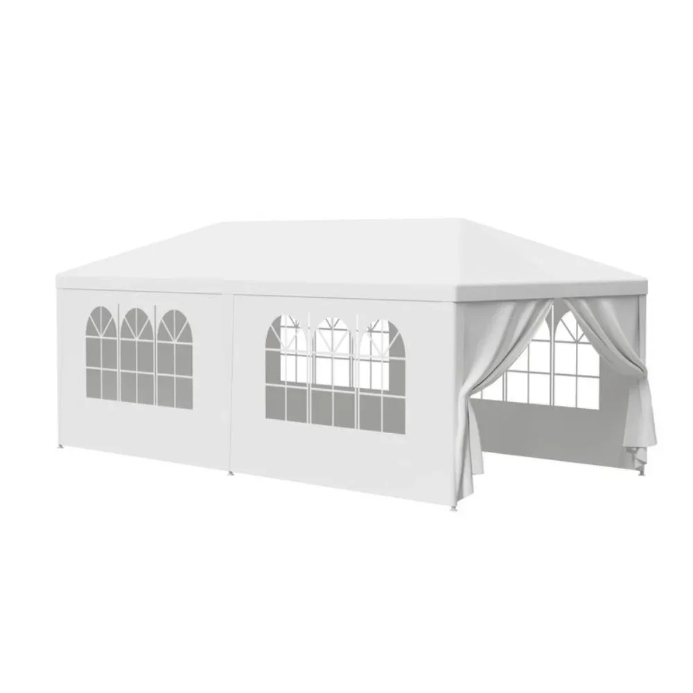 Outdoor Tent, 10 X 20' Gazebo Party W/ 6 Side Walls Wedding Events Party Events, Outdoor Tent