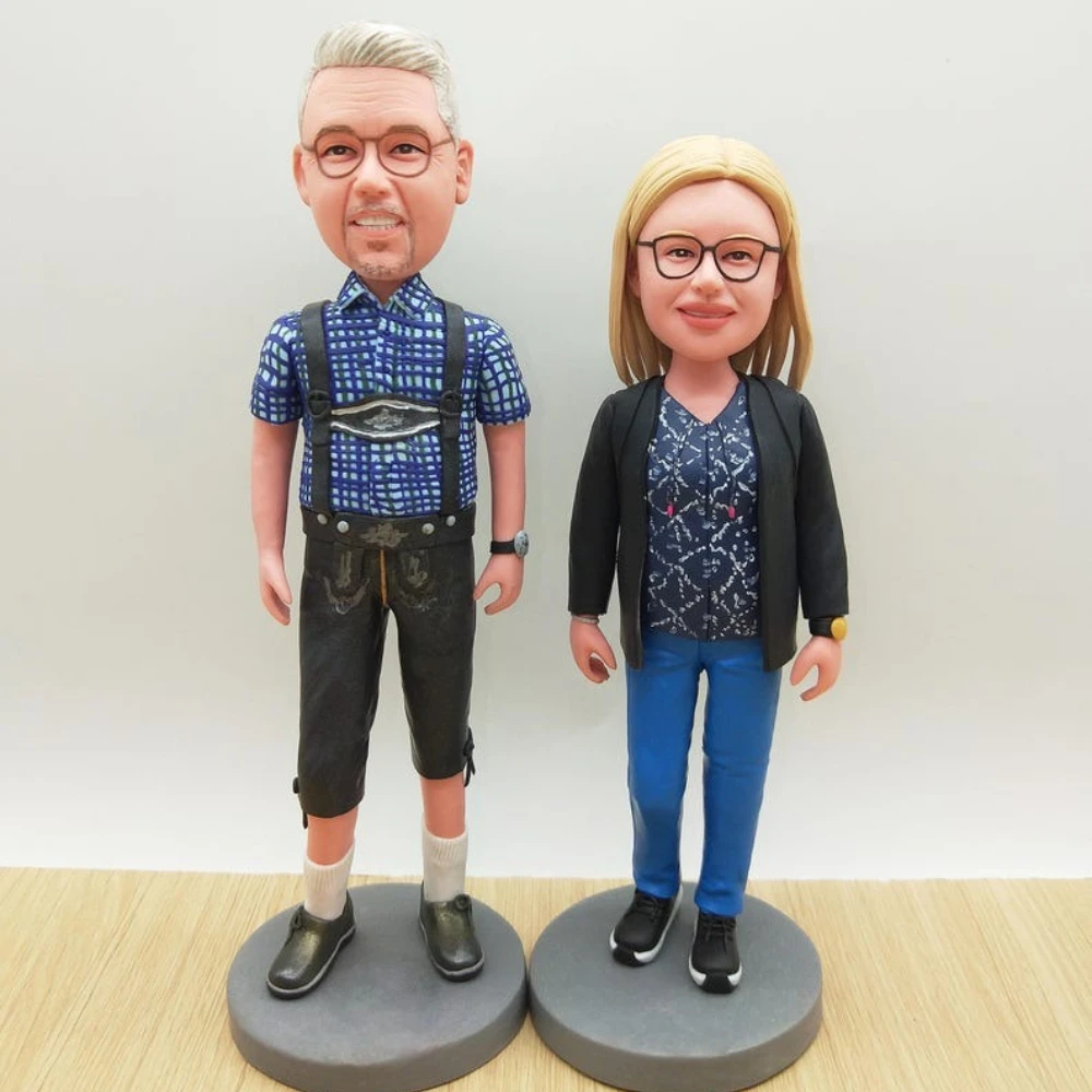 

Custom Bobblehead from Photo Handmade Full Body Custom Figurine Special Gift for Him Her Couple Wedding Birthday Anniversary