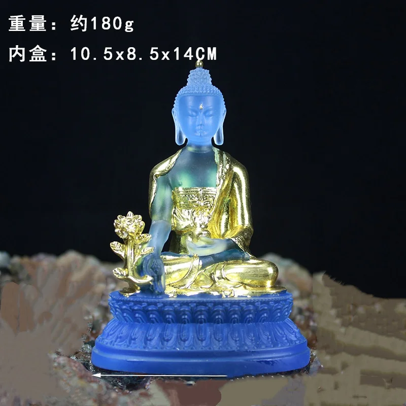 Kép 4: Vize üvegek Belgyógyászat Buddha Szobor - Arany Elgáncsol Fagyanta Buddha Szobrocska kézműves Cifraság