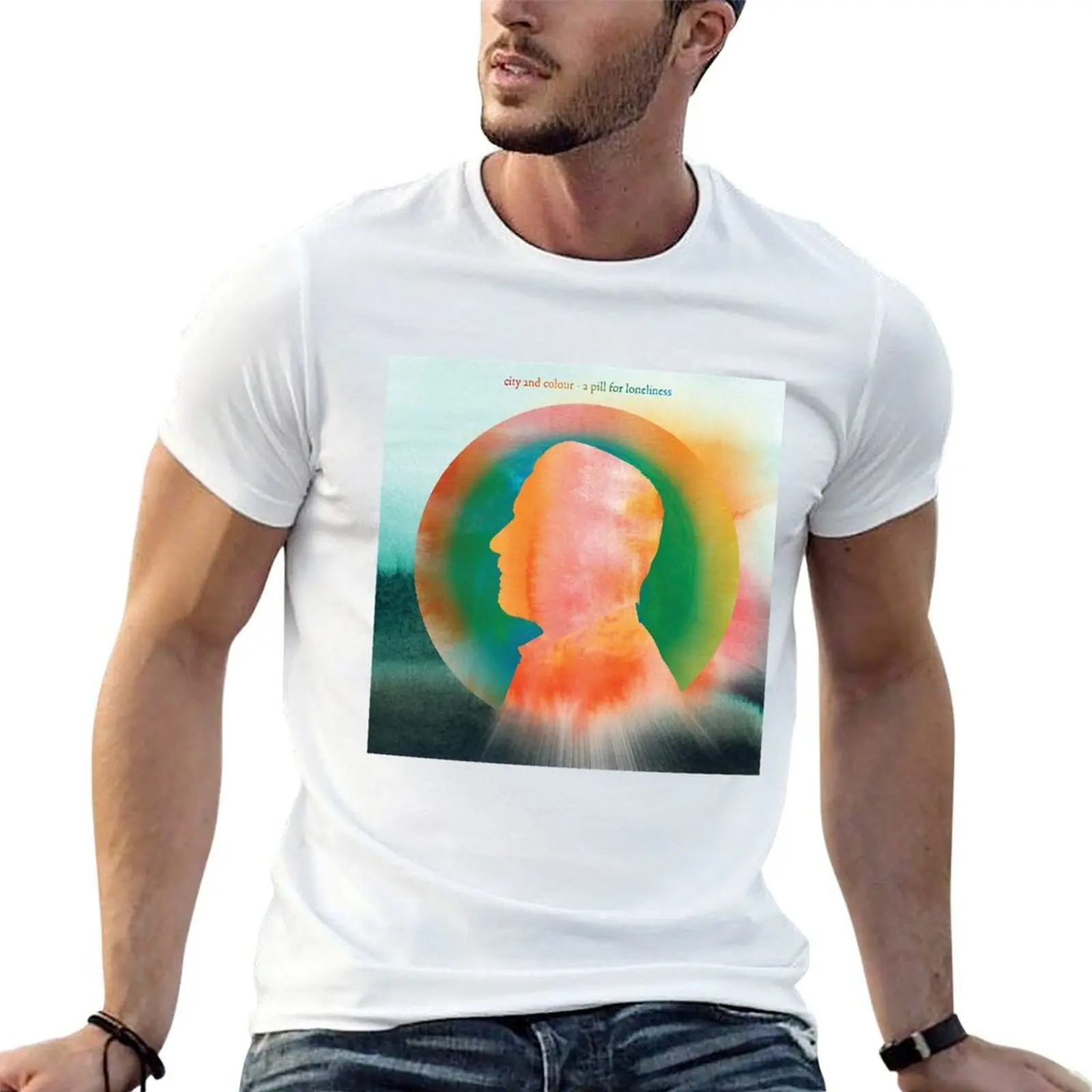 City and Colour A Pill For Loneliness T-Shirt kawaii clothes oversized t shirt Short sleeve tee men