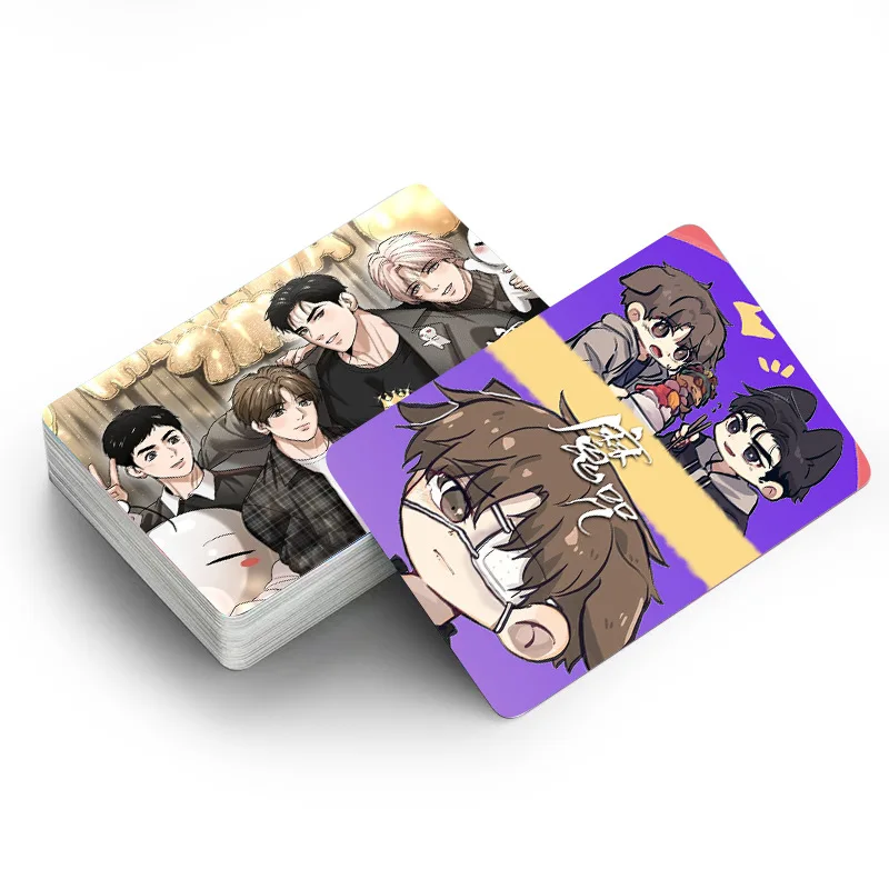 30pcs Korean BL Manhwa Magic Spell Lomo Card Zhou Jae-kyung Jindan Figure Cartoon Cute Sticker Collect Card Bookmarks Wholesale