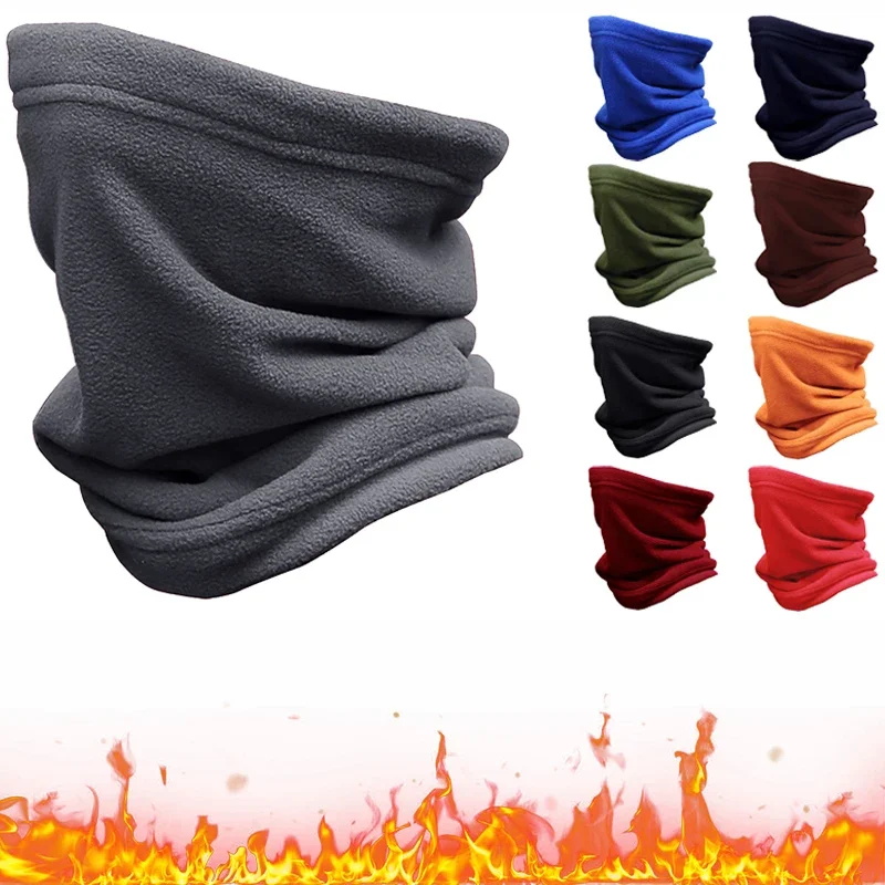 Winter Warm Thickened Rocker Fleece Neck Cover Outdoor Hunting Apparel Multi-functional Ski Cold Collar Windproof Riding Mask