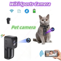 1080P HD WIFI Action Camera Portable Back Clip Mini Pet Cam 160°Wide Angle Outdoor Sport Video Recorder AP Remote View Camcorder