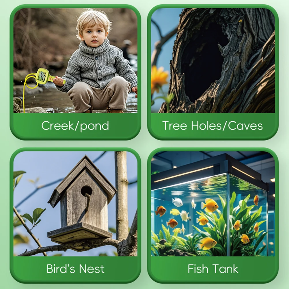 Borescope Snake Camera 2.4 Inch Screen Nature Exploration Inspection Camera 2MP Science Gifts for Camping Nature Exploration