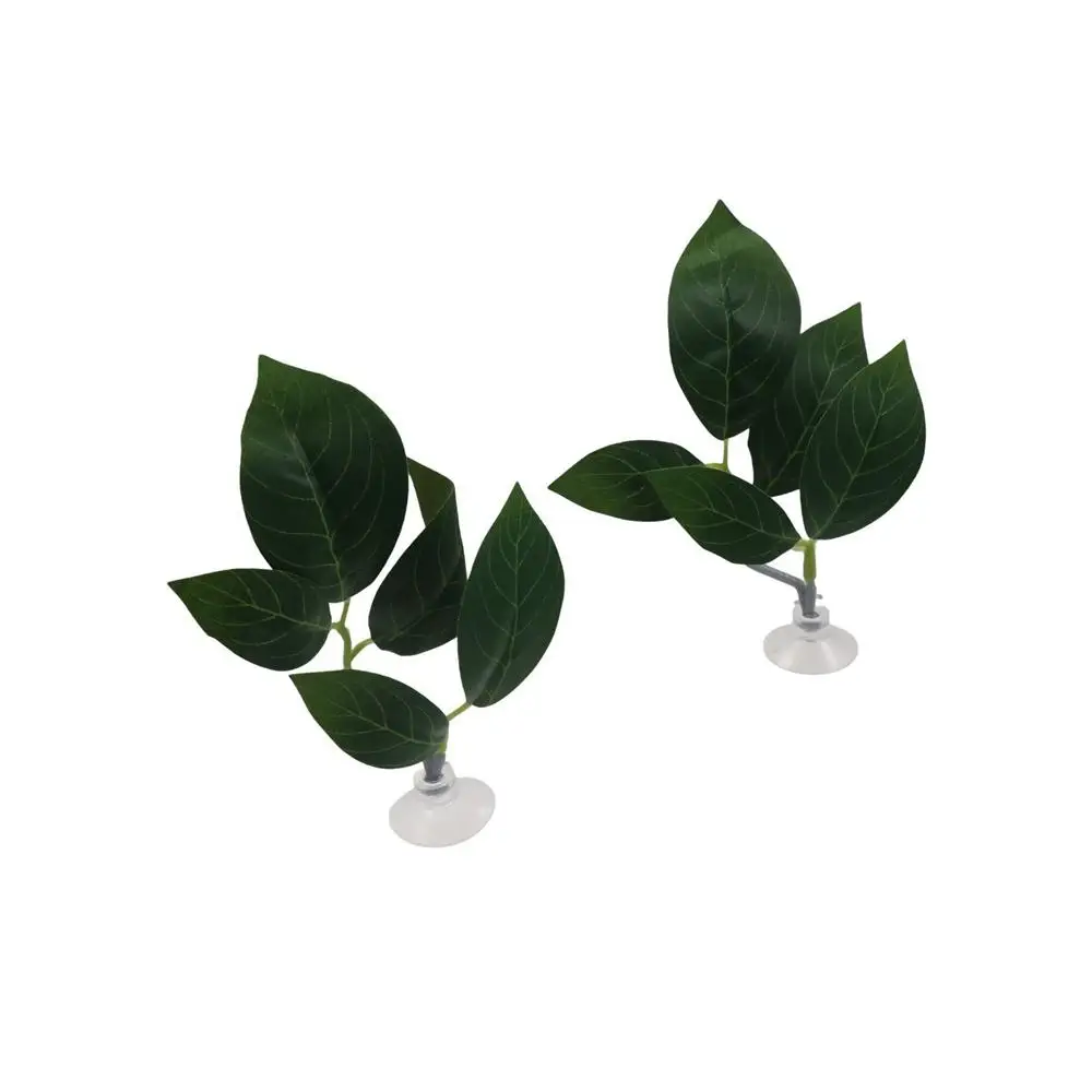 Aquariums Decor Plastic Betta Fish Rest Leaf Simulated Creative Artificial Plants with Suction Cups Fish Spawning Leaf Props