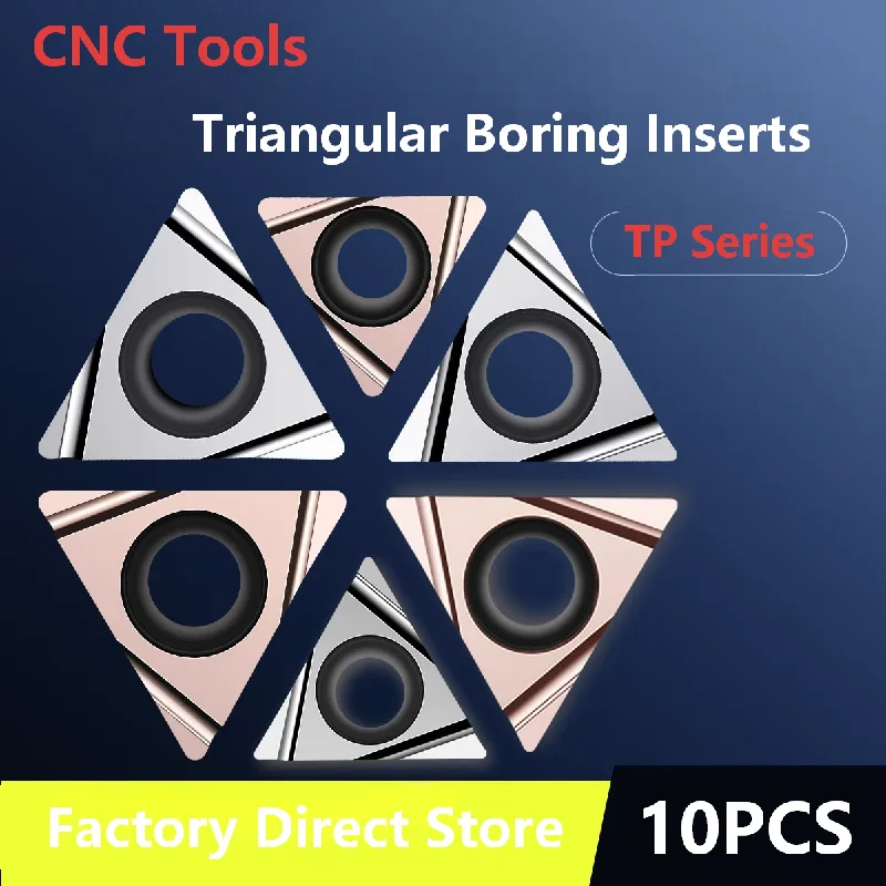 TPGH110302 110304 090202 090204 060104 080204 Triangular Boring Insert CNC Lathe Inner Hole Turning Carbide Blade
