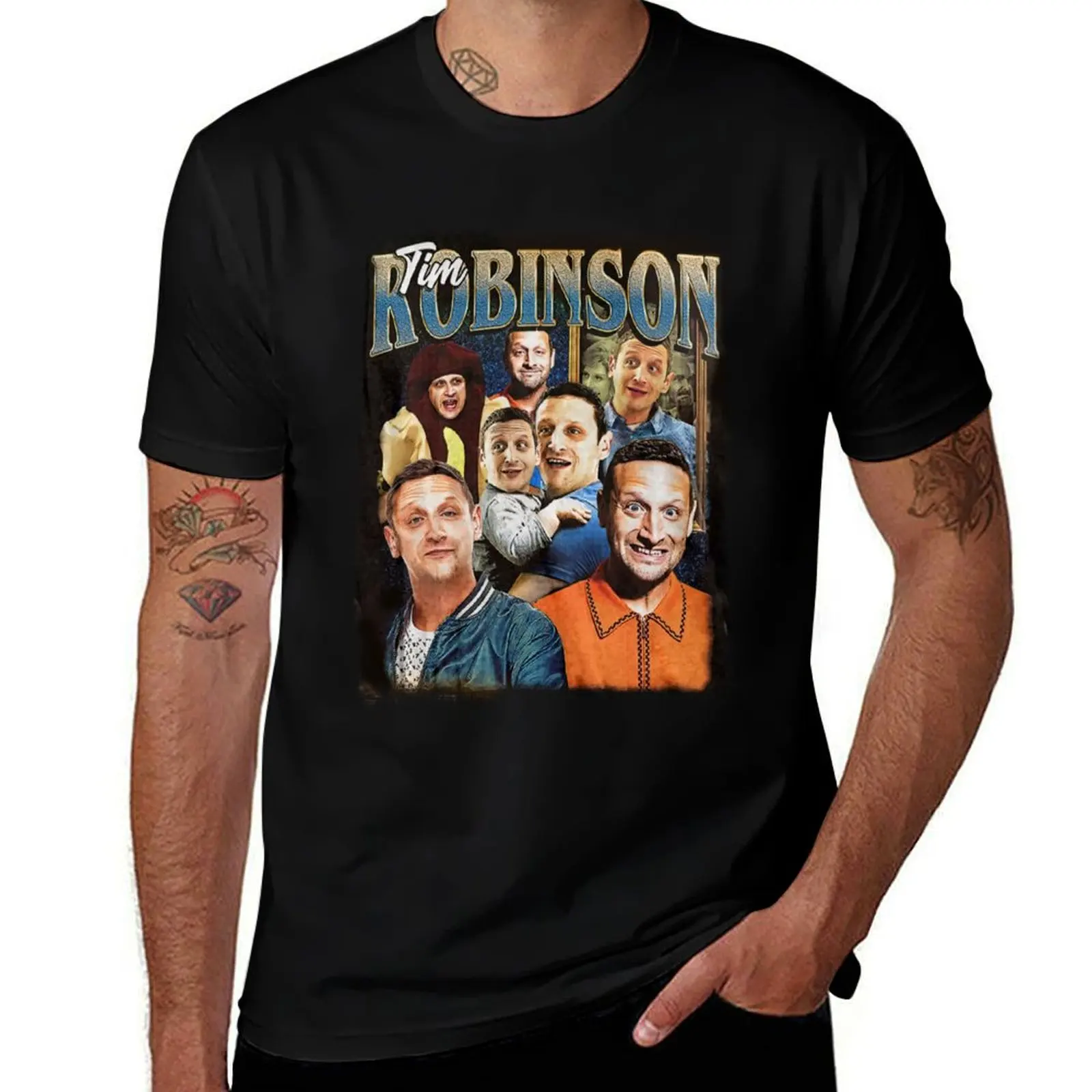 Tim Robinson Vintage T-Shirt Christmas Casual Short Sleeve Top T-Shirt