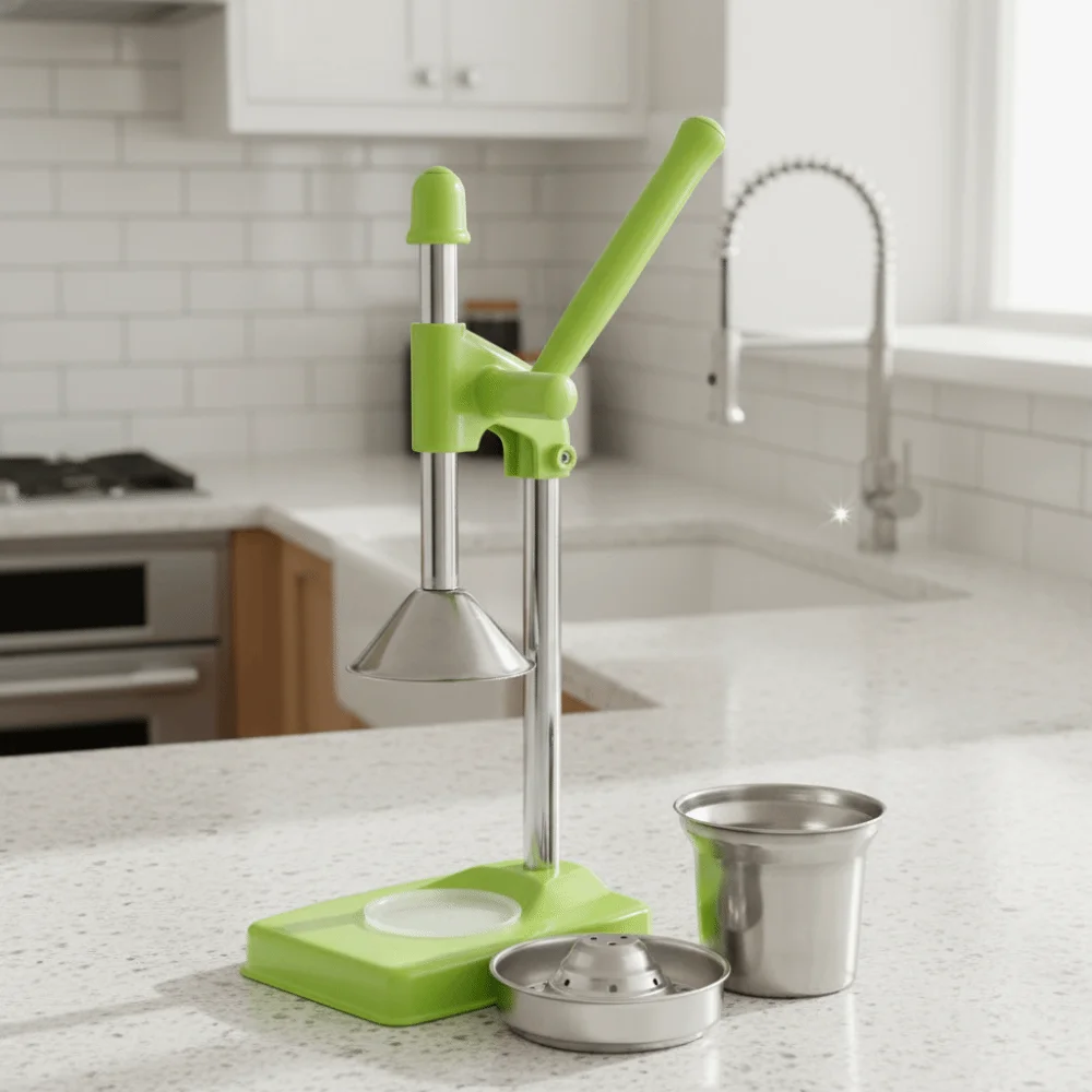

Hand Press Manual Orange Juice Maker Aluminum Alloy Heavy Duty Lemon Squeezer Stainless Steel Efficient Citrus Extractor Fruit