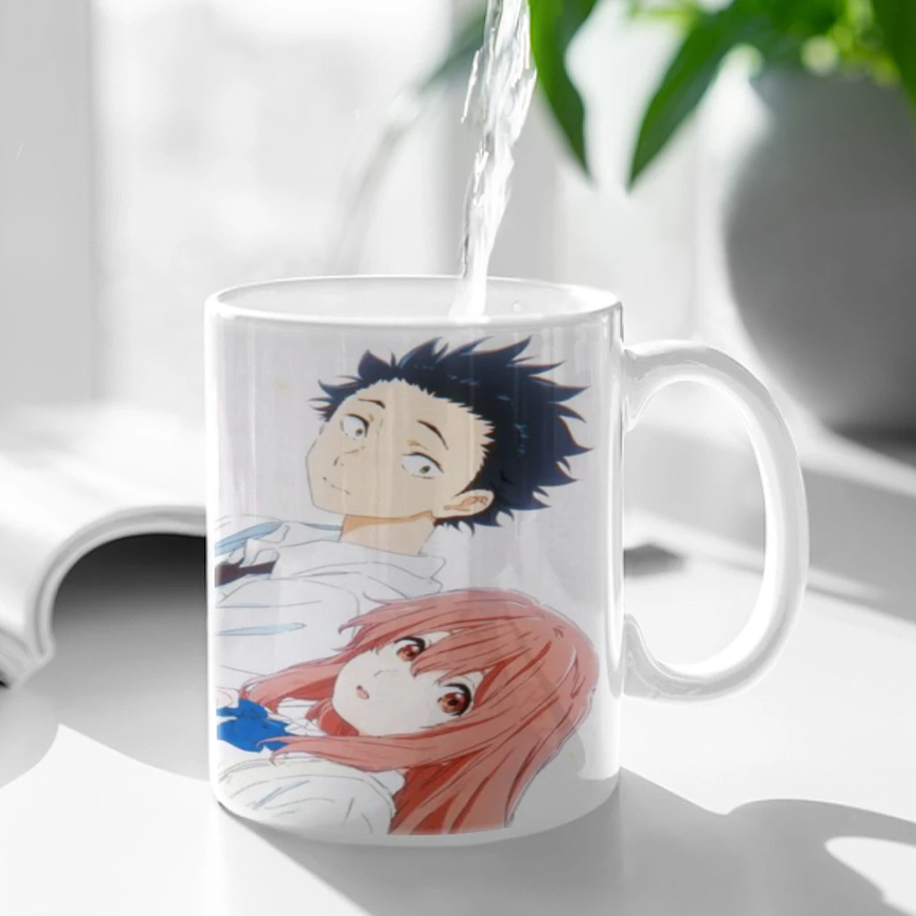 

Anime Poster A Silent Voice Ceramic Mug Cute Coffee Tea Milk Stave Mugs And Cups with Handle Novelty Gifts