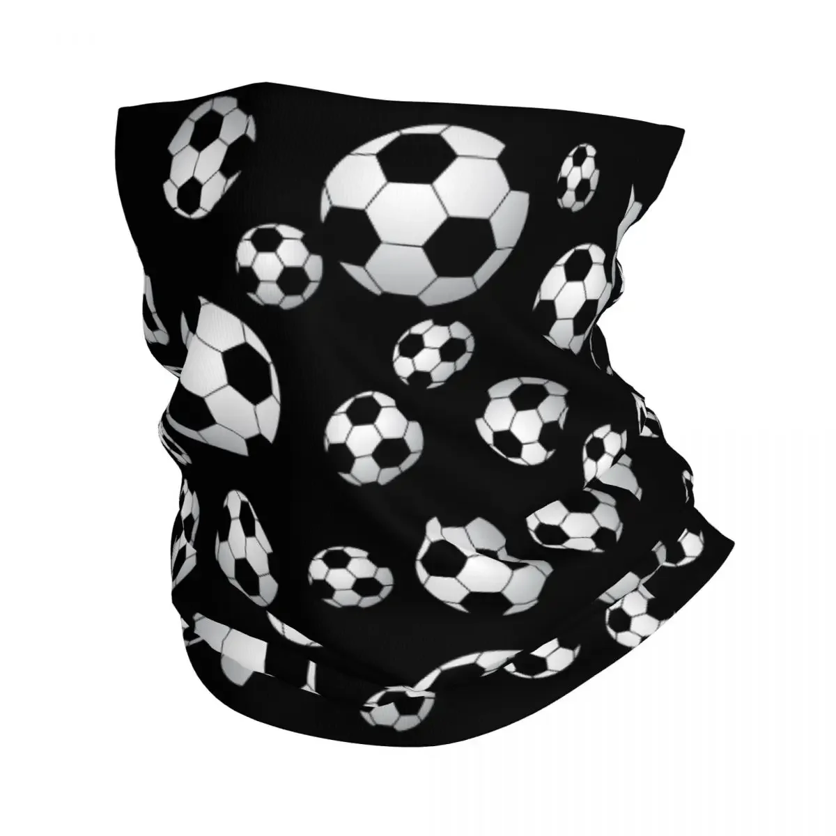 New Soccer 3D Bandana Neck Gaiter Printed Football Balls Sports Balaclavas Mask Scarf Multi-use Headband Outdoor Sports Unisex A