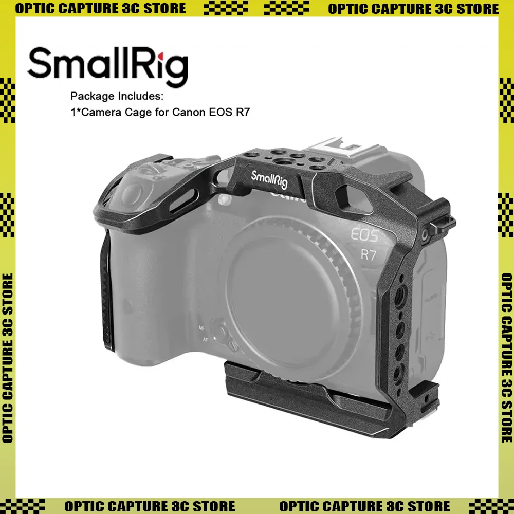 

SmallRig Camera Cage for Canon EOS R7 Cage with Arca-Swiss Quickly Release Plate Mount for DJI RS3/RS 2 for Multiple Shooting