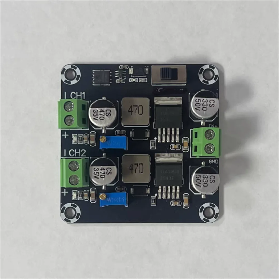 XL4015 Dual Channel Voltage Reduction Module DC-DC Adjustable Power Board 5V1V236V24V to 12V24V Power Supply 5A