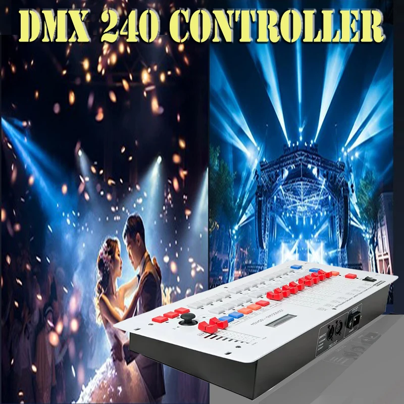 Disco 240 DMX Controller 24 Channels For Disco Nightclub WeddingShow Holiday Party DMX Lighting Console DJ Moving Head Light Par