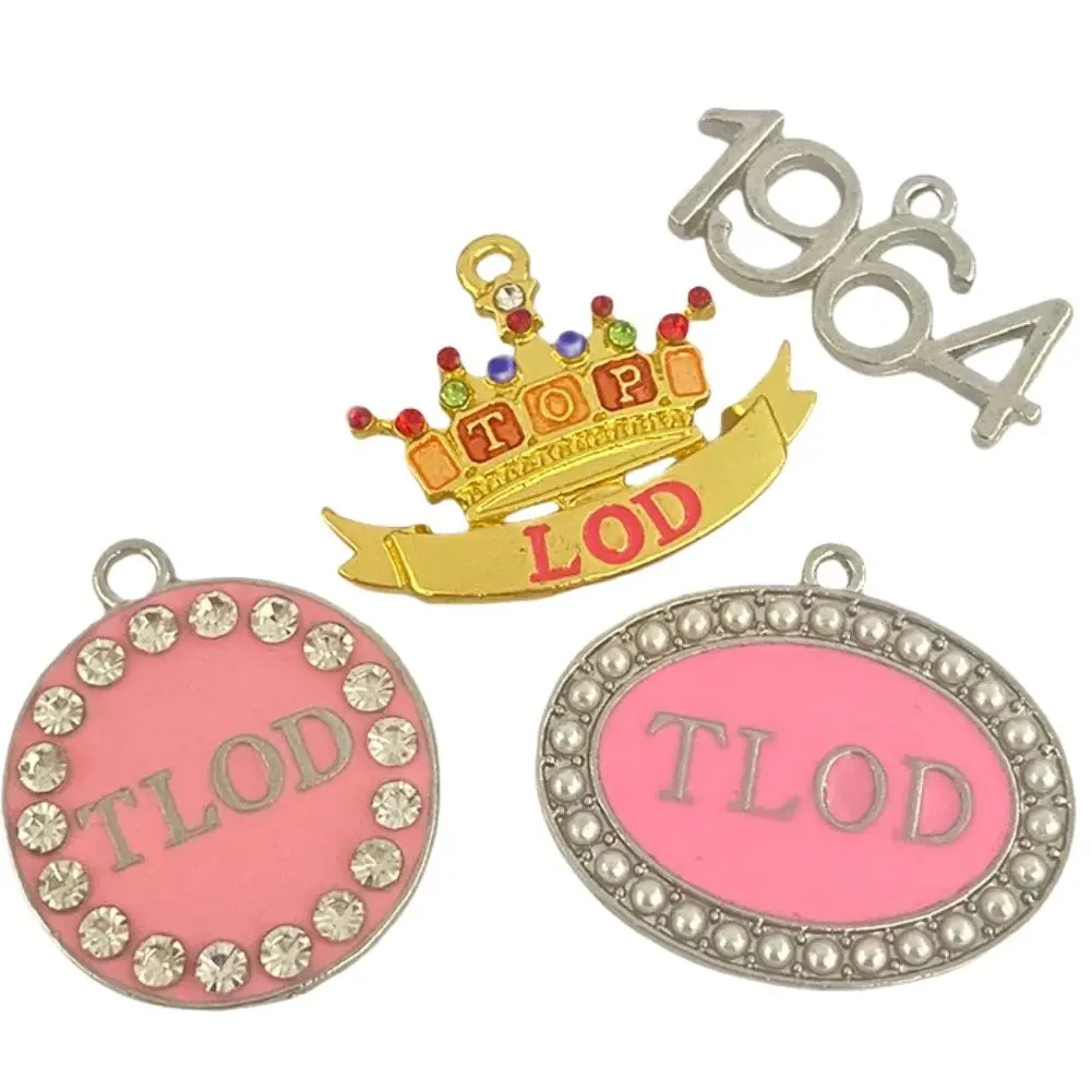 

2023 New Greek Association Club Logo Greek Letter TLOD Jewelry Crown Pendant