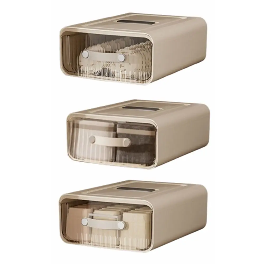 

Modern Plastic Underwear Storage Box Stackable Solid Socks Storage Drawers Save Space Household Drawer Storage Box Desktop