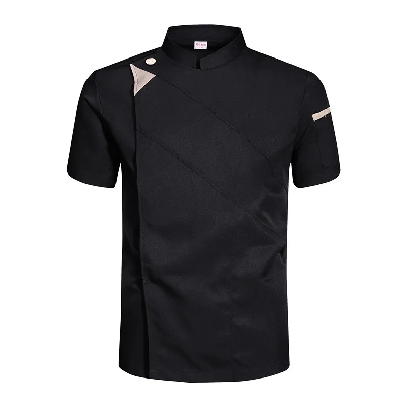 Chaquetas de Chef para hombre, chaquetas de cocina de manga larga y corta, ropa de cocinero, camisa de Chef, delantal, Hotel, restaurante, panadero, servicio de comida, Catering