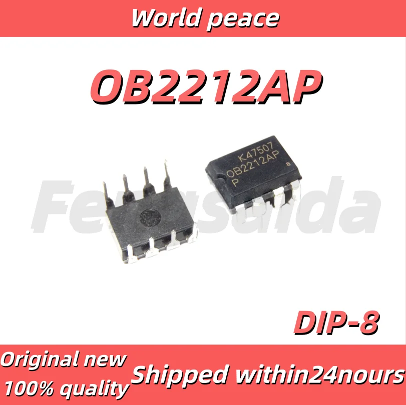 (1-10pcs)100% Brand new original OB2212AP 0B2212 Through-Hole DIP-8 PWM Switching Power Supply Controller Chip