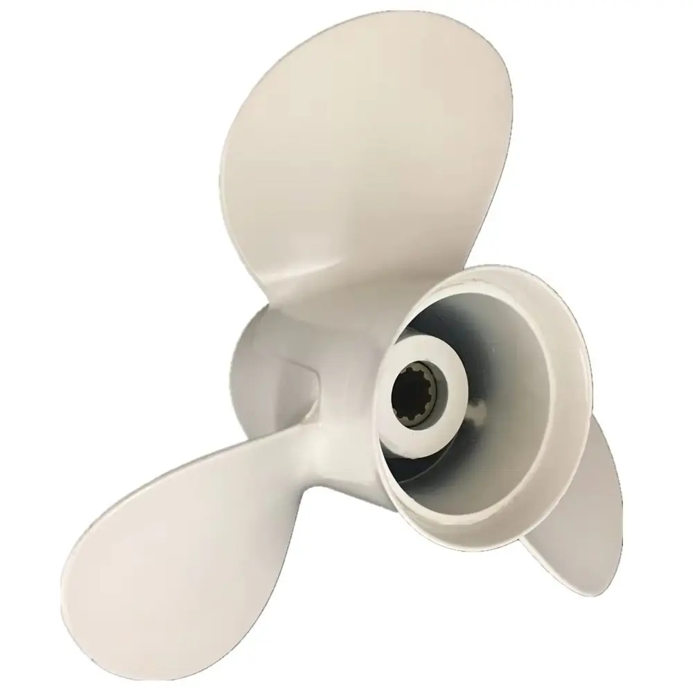 Captain Aluminum Outboard Propeller 10 1/4 Pitch 9-15 Fit Yamaha Outboard Engines 20HP 25HP 30HP 3 Blades 10 Teeth F Series