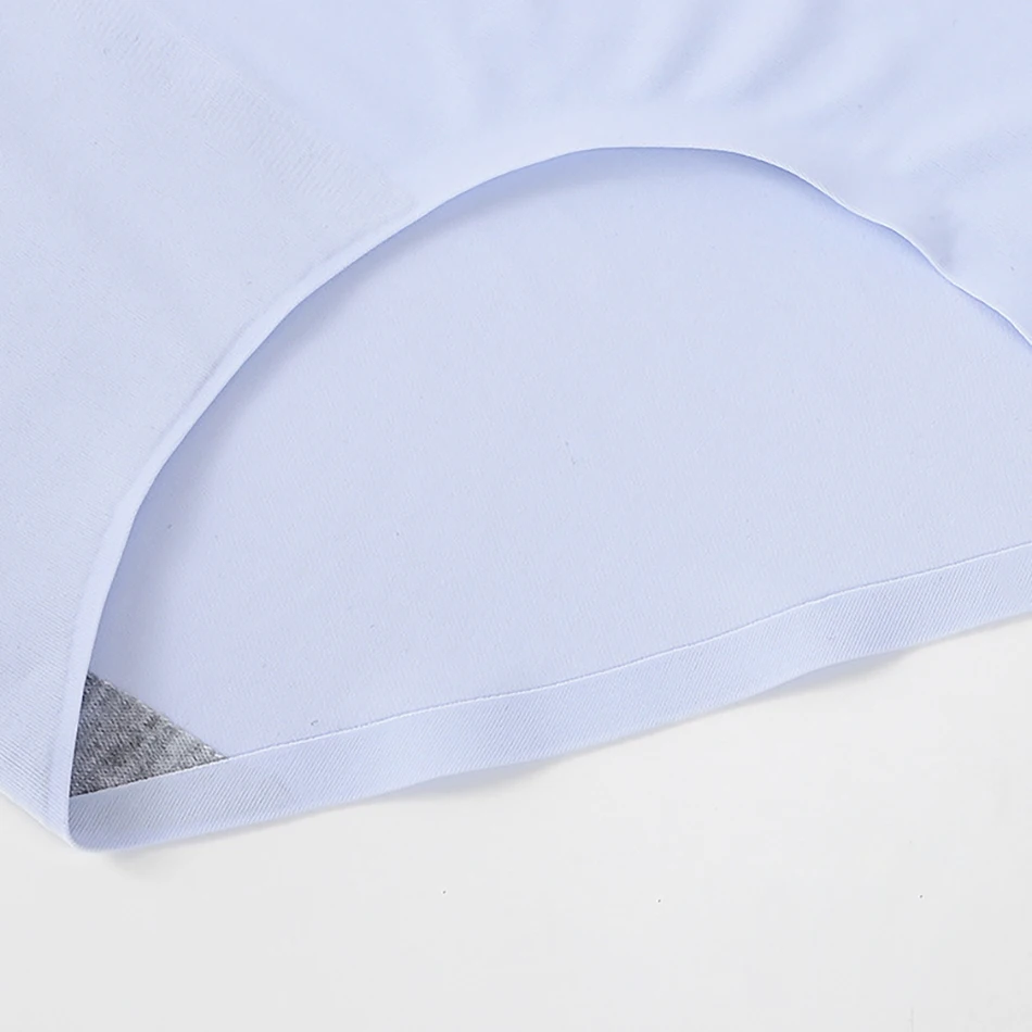 High-End Women Ice Silk Comfortable Traceless Underwear with Mid Waist Design and Breathable Triangle Panties for Luxurious Feel