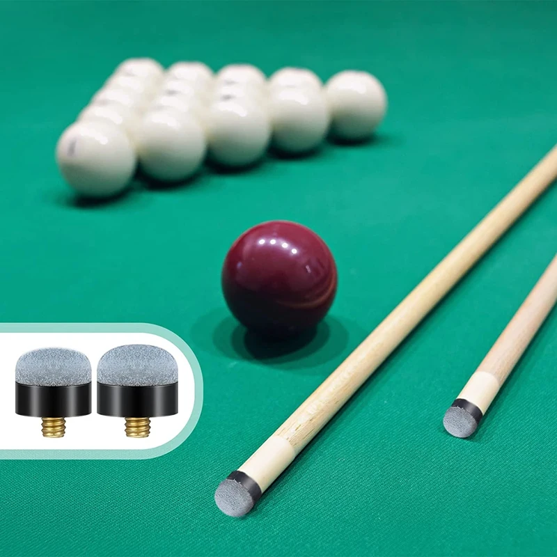 30Pcs Pieces 12 Mm/13 Mm Billiard Pool Cue Stick Tips Screw On Tips Ferrules Replacement Billard Pool Accessories