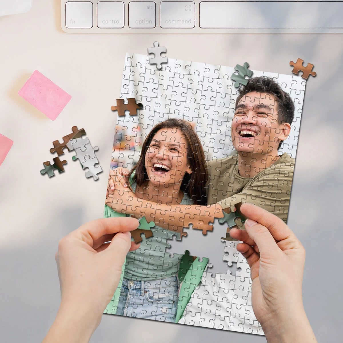 35/300/500/1000pcs Personalized Custom Photo Puzzle Couple photo For Festivals Parties Weddings Birthdays Holidays