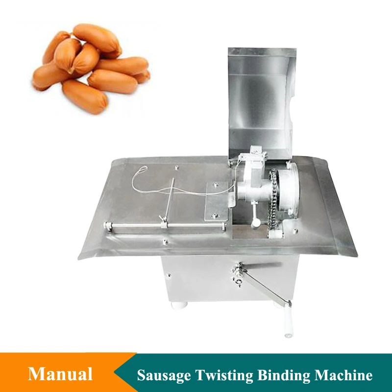 No Wrapping Automatic Sausage Twist Linker Machine Stainless Steel Sausages Tying Machine Manual Sausage Tying Knotting Machine