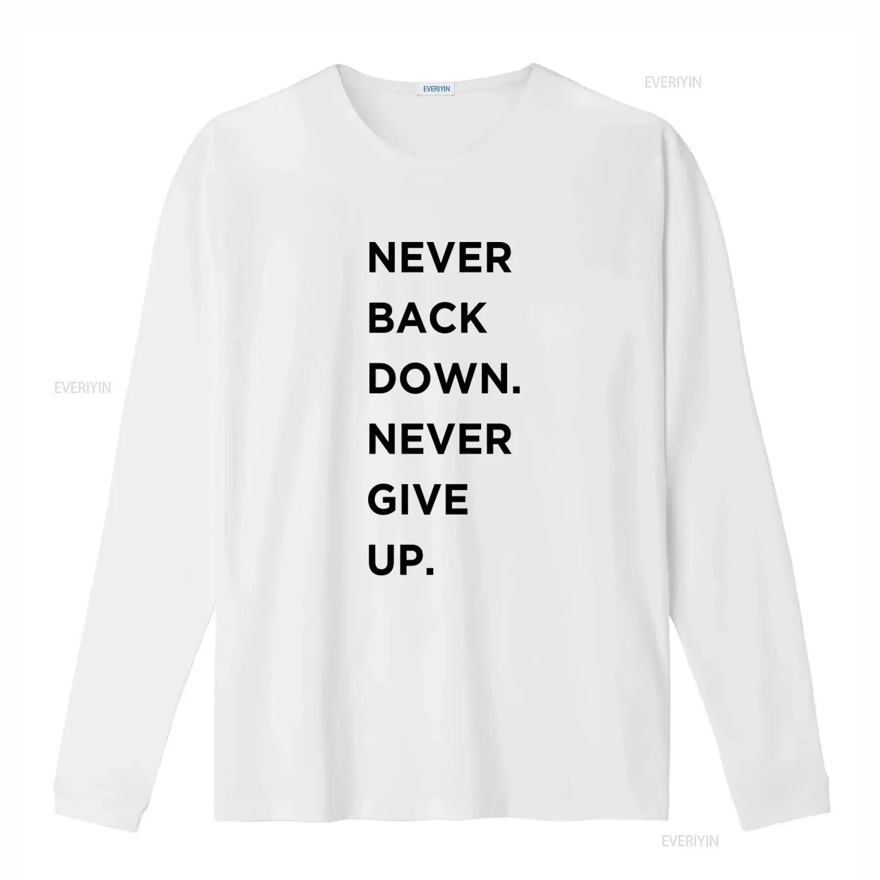 Nick Eh 30 Never Back Down Give Up Streamer Merch T Shirt vintage Washed Versatile homme streetwear Stretched fashion