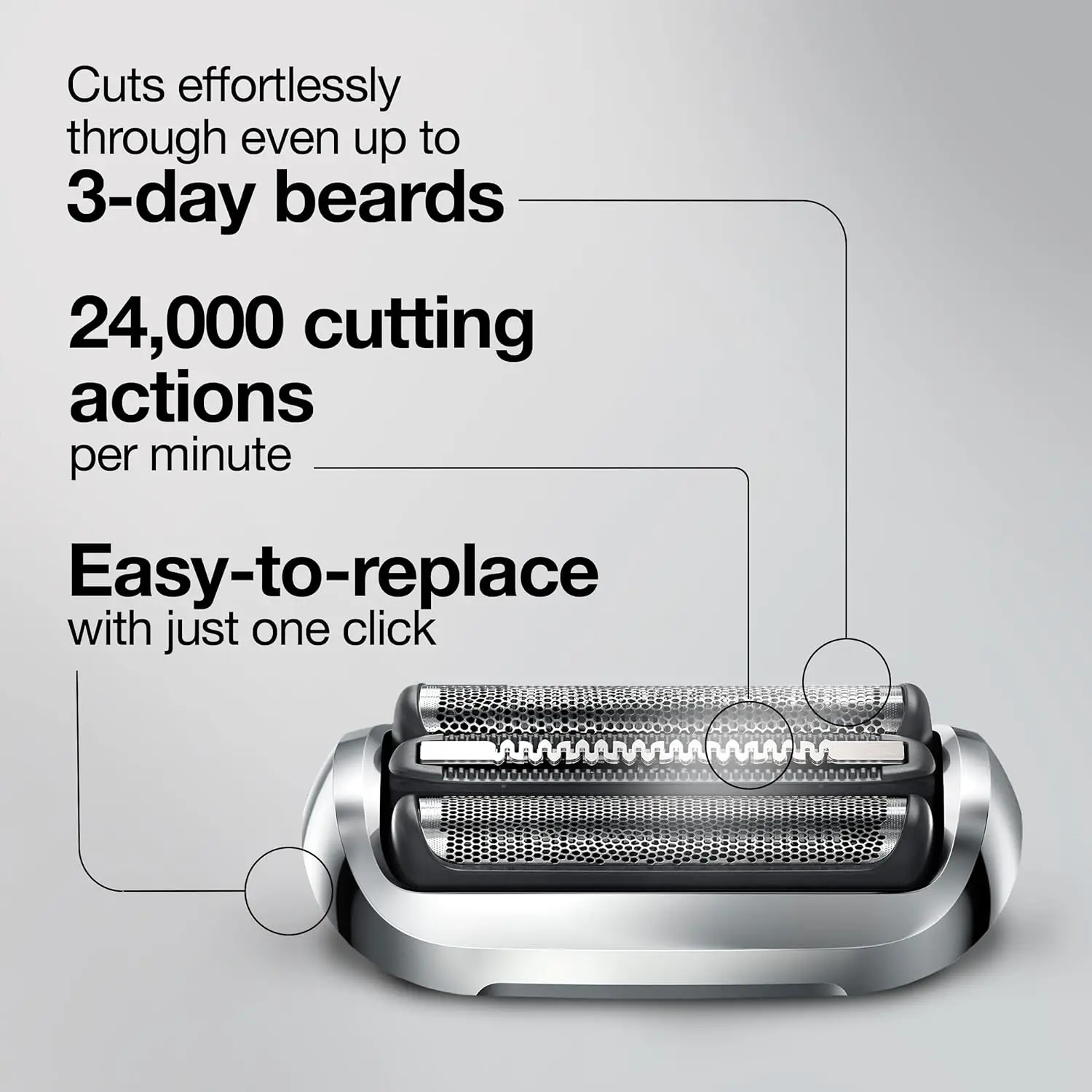 Braun ชุดที่โกนหนวดไฟฟ้ารุ่นใหม่7, เครื่องโกนหนวดไฟฟ้า73S ใช้ได้กับเครื่องโกน Braun รุ่น5 6 7