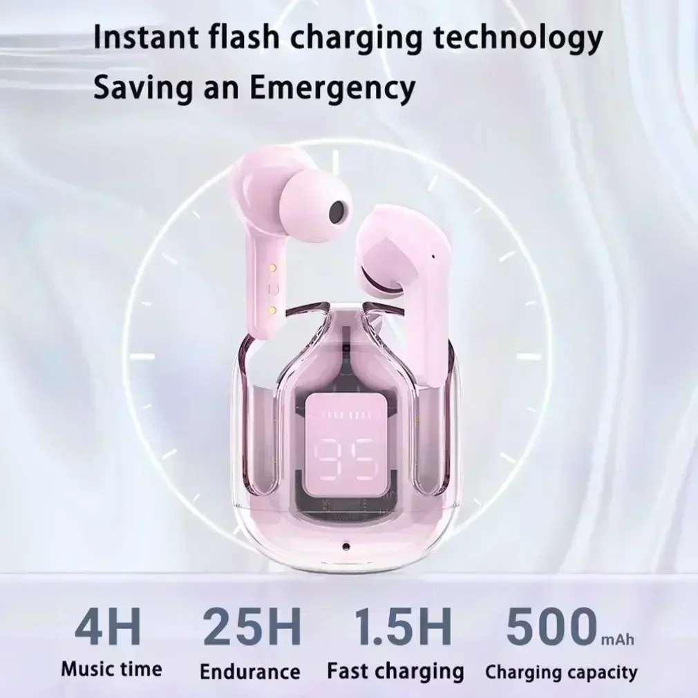 الأصلي T2 TWS سماعة بلوتوث لاسلكية شفافة HIFI الصوت سماعات لاسلكية جودة بلوتوث 5.3 لسماعات Xiaomi