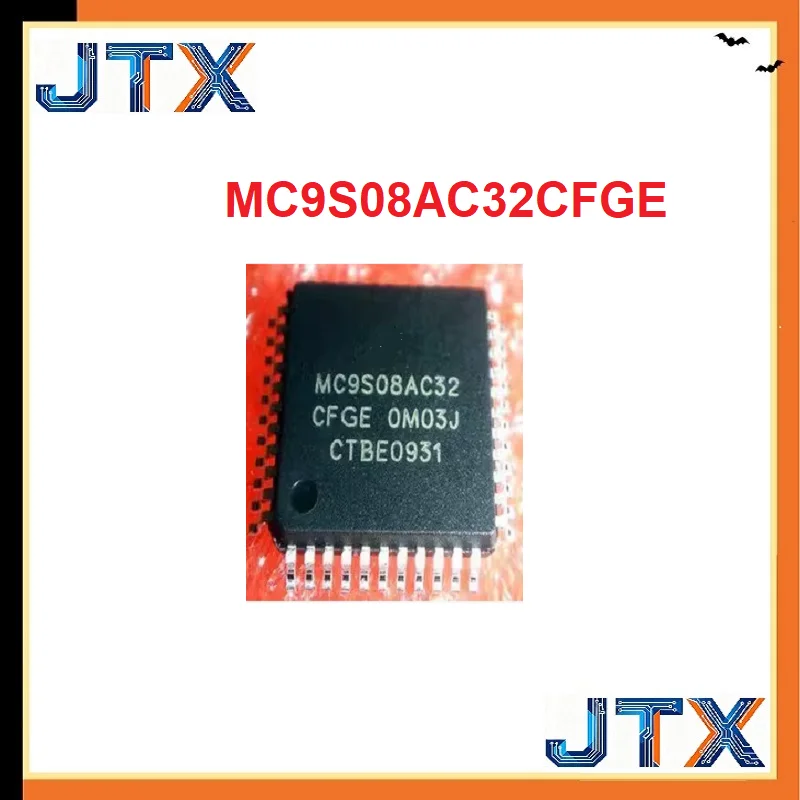 10PCS/LOT MC9S08AC32CFGE MC9S08AC32 OM03J QFP44 9S08 8-bit MCU