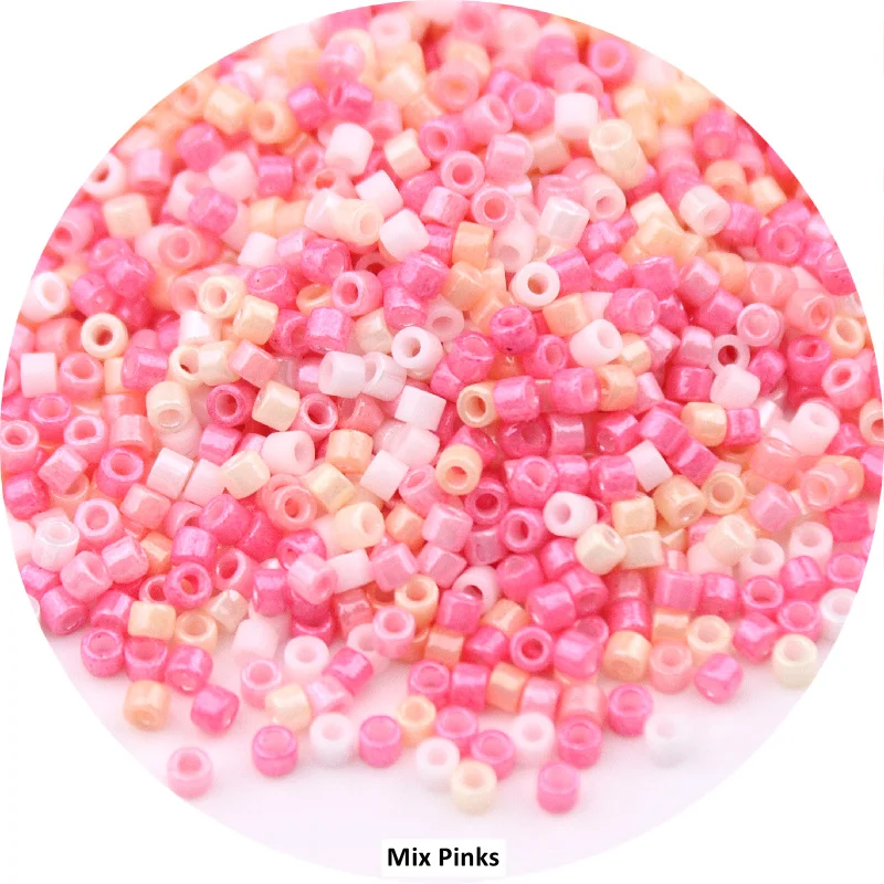 1000pcs 1.6mm 11/0 Japanese Glass Bead Uniform Wear Resistant Opaque Solid Color Seedbead for Jewelry Making