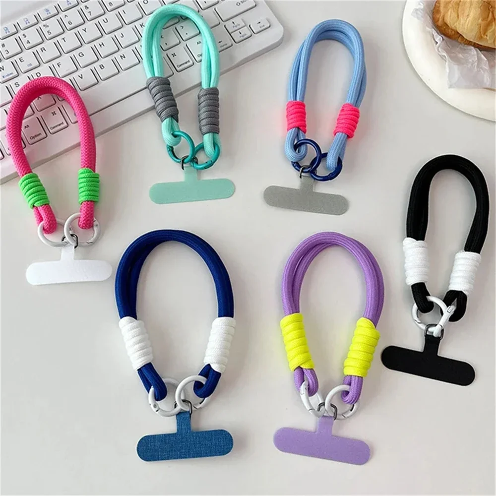 

Милые карамельные цвета, цепочка для телефона, ремешок для сотового телефона, шнурок с защитой от потери, цветная цепочка, ювелирные изделия, ремешки для телефона на запястье, веревка, аксессуар