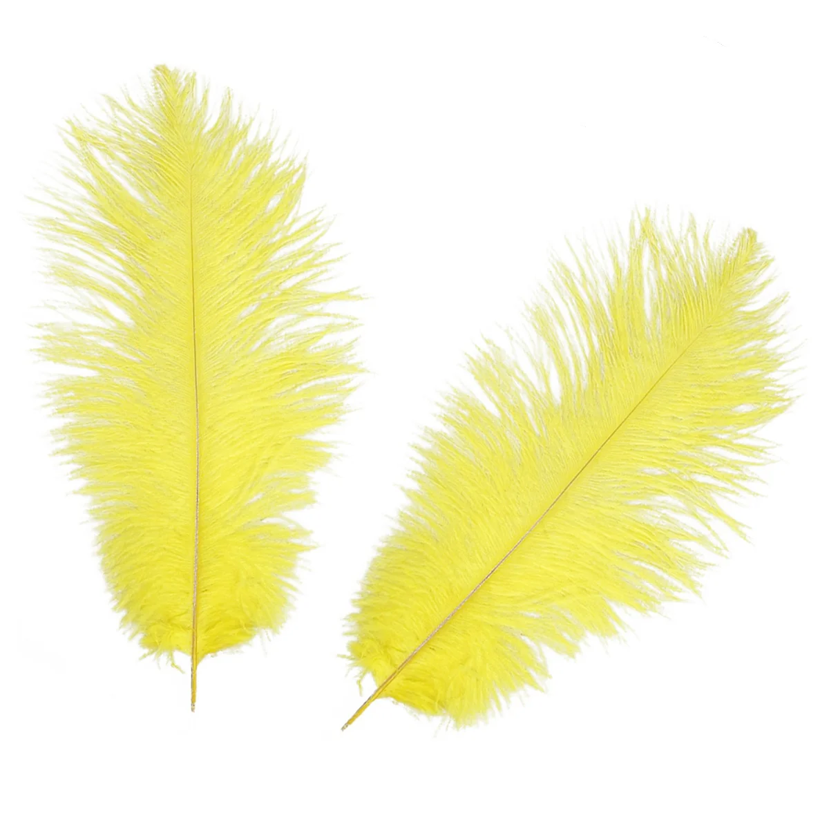 

5pcs 30-35Cm Natural Ostrich Decoration Craft Trim Party Costume Home Wedding Decorations Yellow Fumigated Disinfected