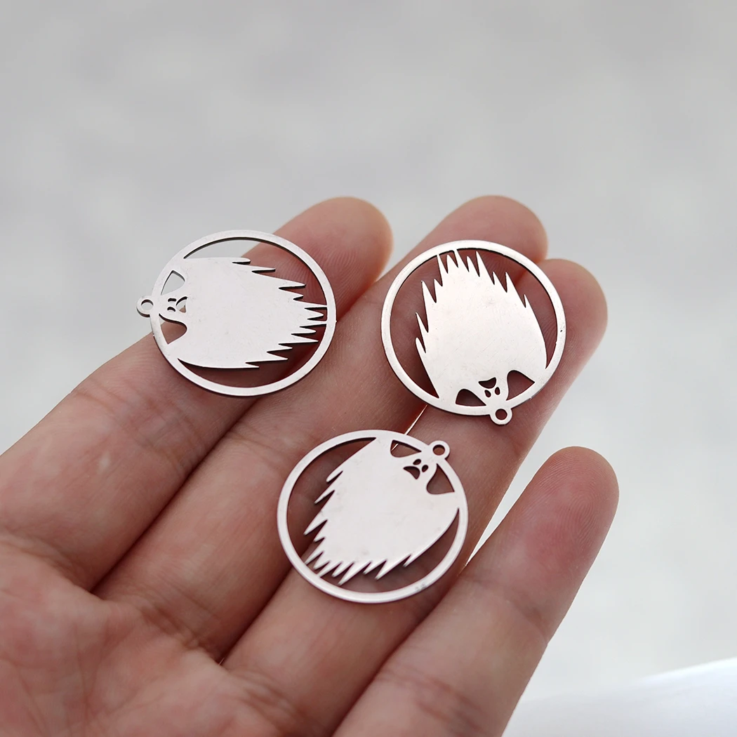 3pcs/lot Stainless Steel Halloween Charms Spider/Skull/Ghost/Pumpkin Fit DIY Jewelry Making Tassels Earrings Bracelets Pendant