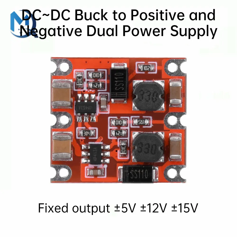 DC-DC Step-Down Buck Converter Module DC 7-50V to DC ± 5V 12V 300mA Dual Output Power Supply Module Voltage Regulator Board