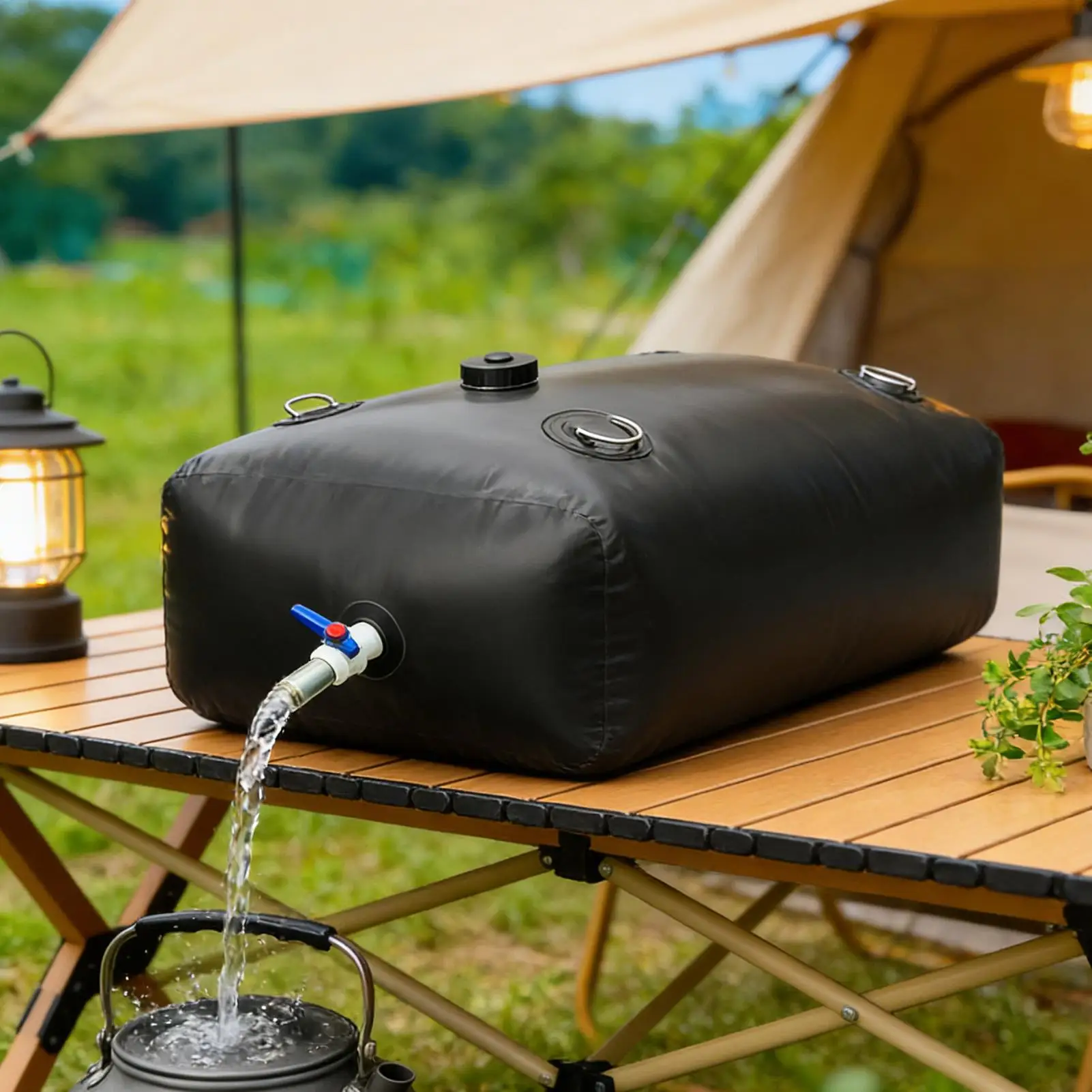 

Складной контейнер для воды 110 л с краном, портативный, большой емкости, для активного отдыха, походов, кемпинга и автомобиля