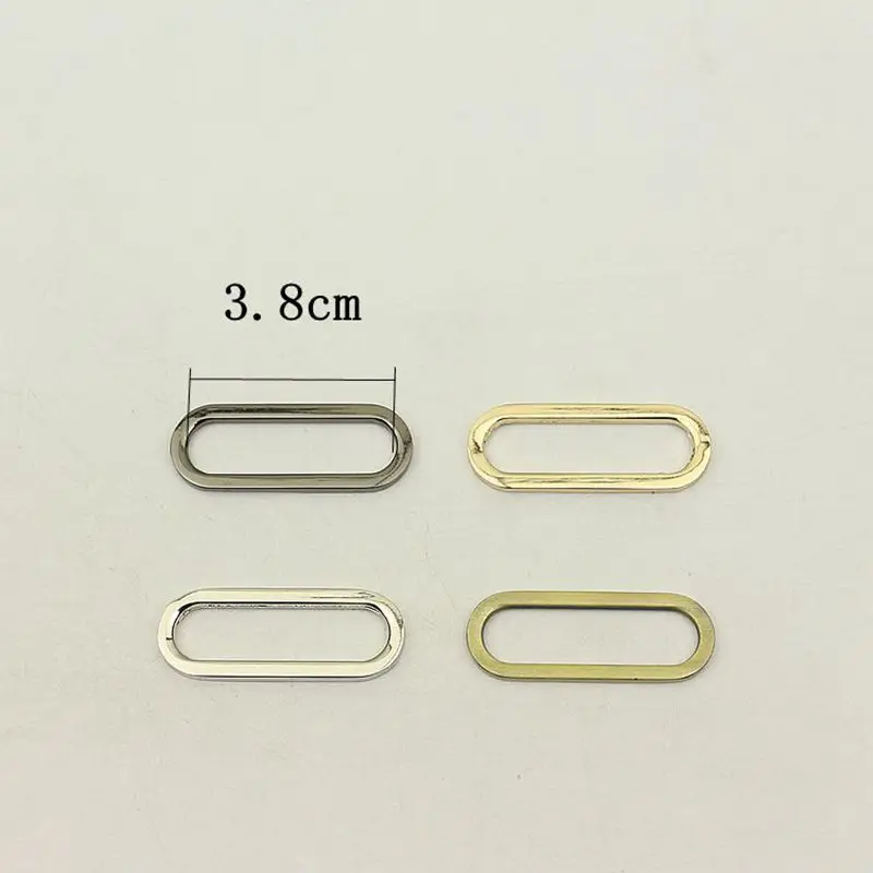 

30Pcs Flat 38mm Metal O Ring Buckle Adjustable Bag Handbag Strap Webbing Ring Hook DIY Luggage Hardware Accessories